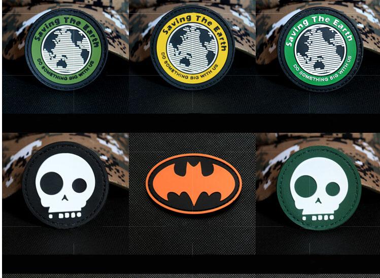 Magical badge outdoor bagpack national flag badge army fans strap PVC shoulder badge UD16602 